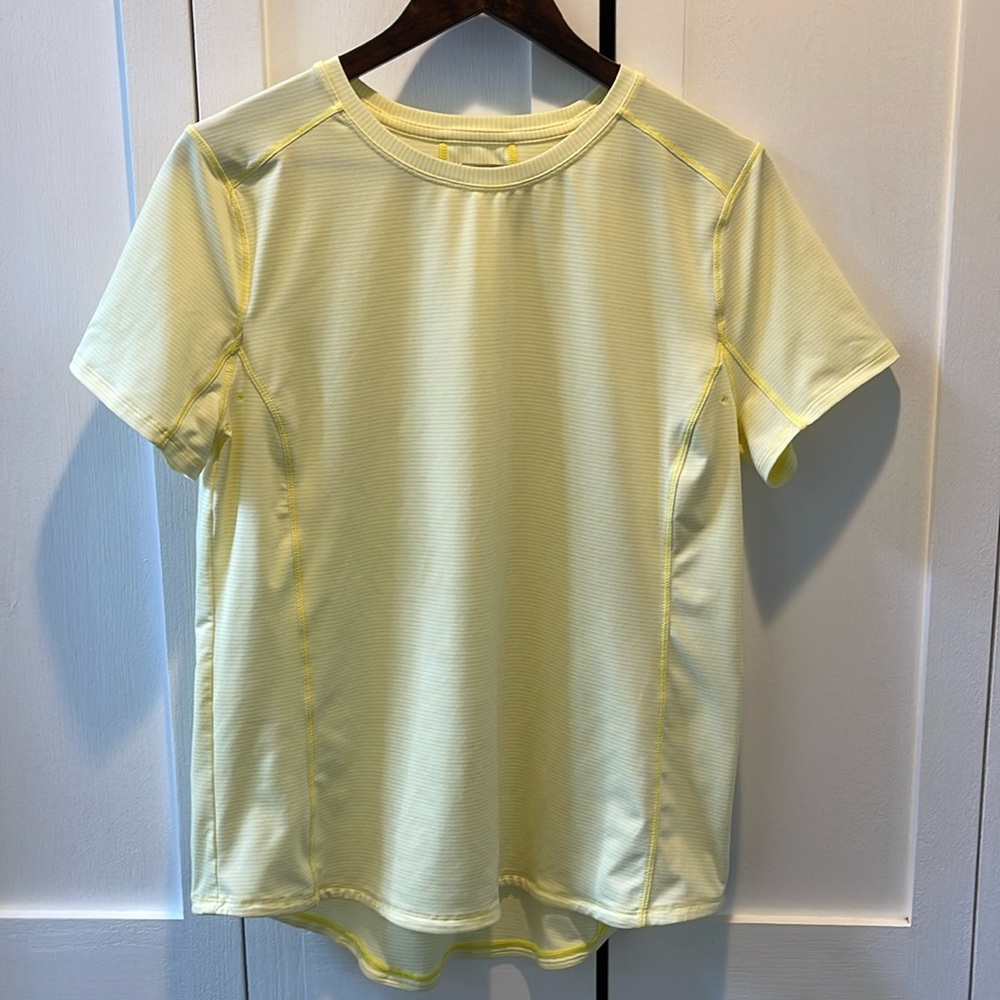 Duluth Trading Pier Genius Yellow Short Sleeve Tee L